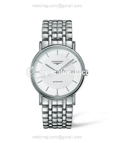 Longines Presence 38.5 Automatic Stainless Steel / White / Bracelet L4.921.4.18.6