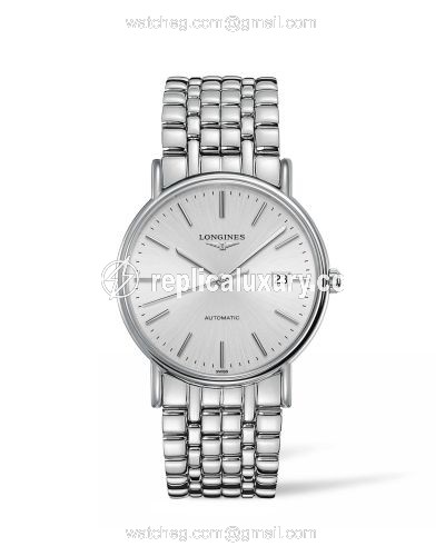 Longines Presence 38.5 Automatic Stainless Steel / Silver / Bracelet L4.921.4.72.6