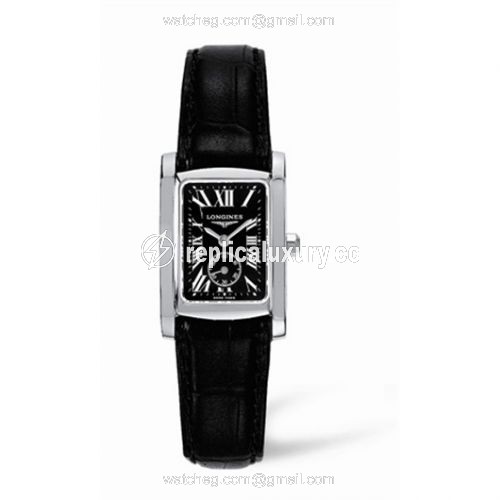 Longines DolceVita 20 Quartz Stainless Steel Black Roman L5.155.4.79.2