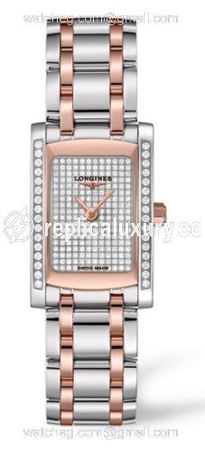 Longines DolceVita 20 Quartz Two Tone Pink Diamond L5.155.5.00.7