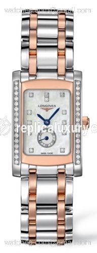 Longines DolceVita 20 Quartz Two Tone Pink Diamond L5.155.5.89.7