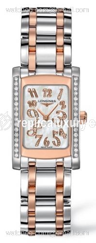 Longines DolceVita 20 Quartz Two Tone Pink Diamond L5.155.5.99.7