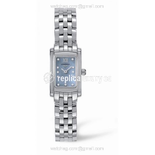 Longines DolceVita 16 Quartz Stainless Steel Blue MOP L5.158.4.83.6