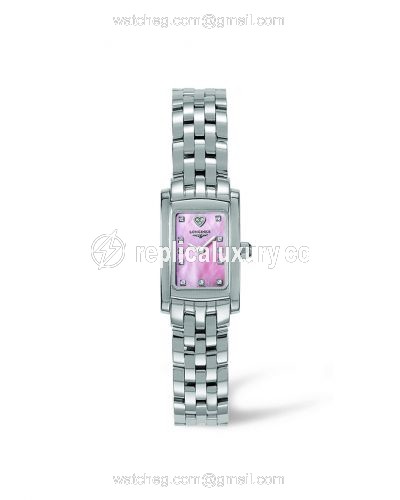 Longines DolceVita 16 Quartz Stainless Steel Pink MOP L5.158.4.93.6
