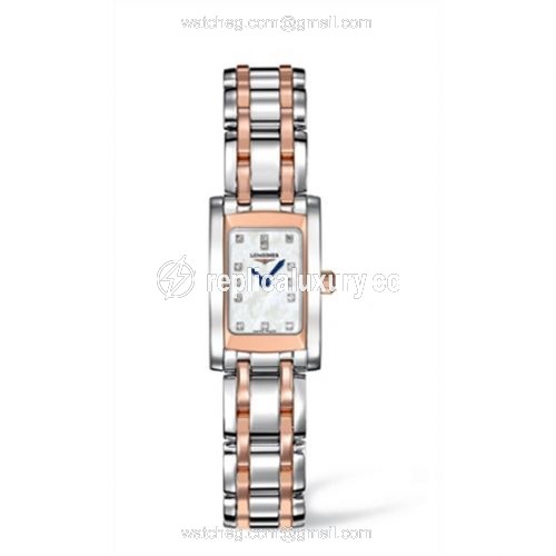 Longines DolceVita 16 Quartz Two Tone Pink L5.158.5.88.7