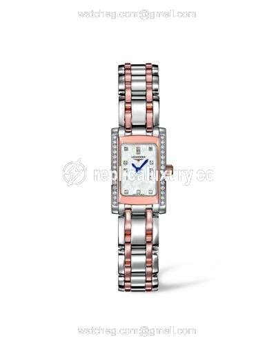 Longines DolceVita 16 Quartz Two Tone Pink Diamond L5.158.5.89.7