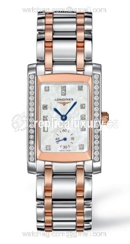 Longines DolceVita 22 Quartz Two Tone Pink Diamond L5.502.5.89.7