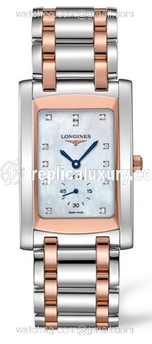 Longines DolceVita 22 Quartz Two Tone Pink L5.655.5.88.7
