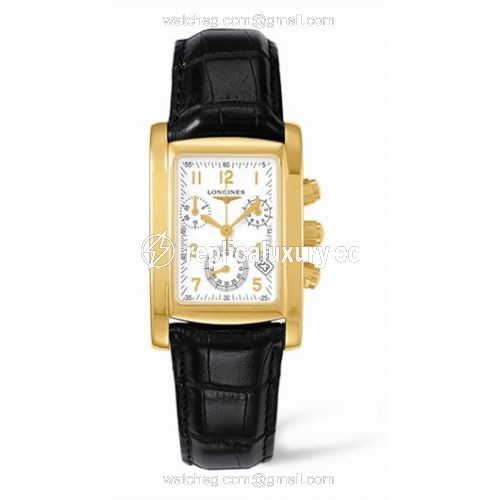 Longines DolceVita 28 Quartz Chronograph Gold L5.656.6.13.3