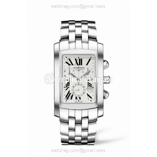 Longines DolceVita 30 Quartz Chronograph Stainless Steel Roman L5.680.4.71.6