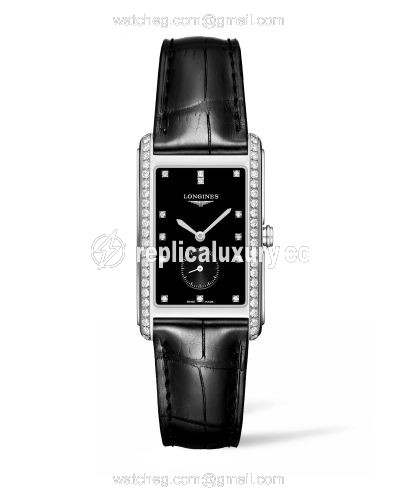 Longines DolceVita 25.8 Quartz Stainless Steel / Diamond / Black L5.755.0.57.0