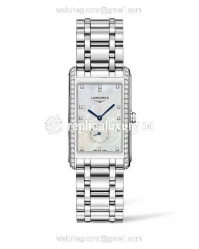 Longines DolceVita 25.8 Quartz Stainless Steel / Diamond / MOP / Bracelet L5.755.0.87.6