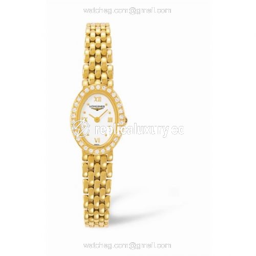 Longines Prestige Gold 15 Oval Diamond L6.110.7.15.6