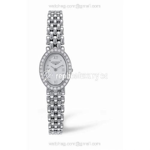 Longines Prestige Gold 15 Oval Diamond L6.110.7.77.6