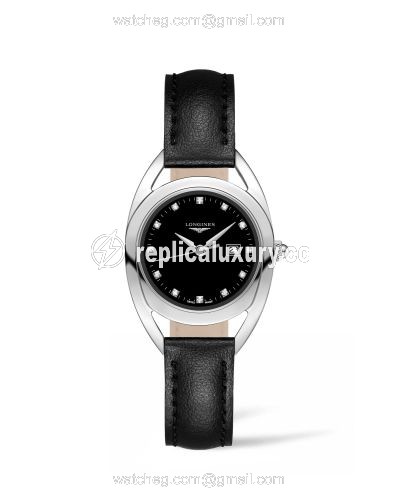 Longines Equestrian Horseshoe 30 Black L6.137.4.57.0