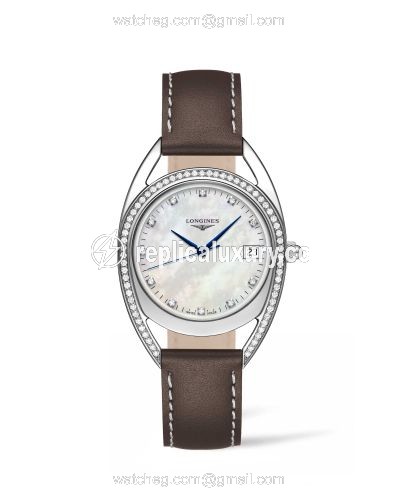 Longines Equestrian Horseshoe 34 Diamond / MOP L6.138.0.87.2