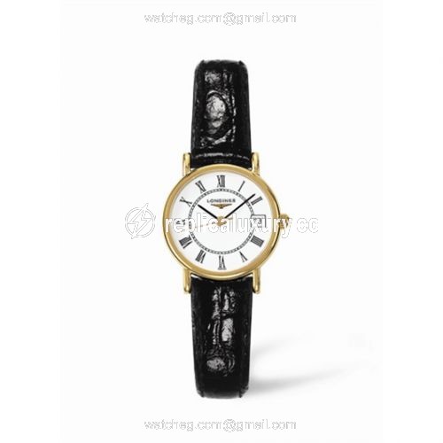 Longines Presence 23.5 Quartz Gold Roman L7.490.6.11.2