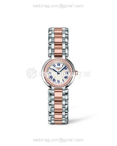 Longines PrimaLuna Quartz 23 Two Tone Pink Diamond L8.109.5.79.6