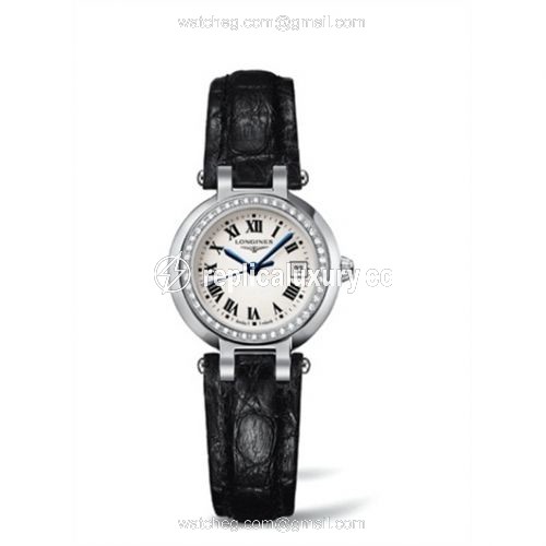 Longines PrimaLuna Quartz 26.5 Leather Diamond L8.110.0.71.2
