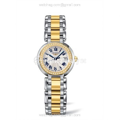Longines PrimaLuna Quartz 26.5 Two Tone Diamond L8.110.5.95.6