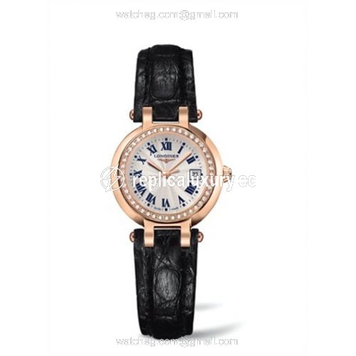 Longines PrimaLuna Quartz 26.5 Pink Gold Diamond L8.110.9.78.2