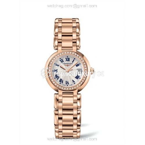 Longines PrimaLuna Quartz 26.5 Pink Gold Diamond L8.110.9.78.6