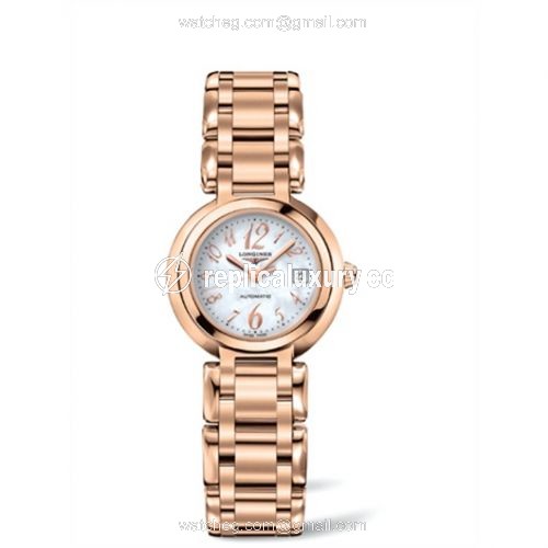 Longines PrimaLuna Automatic 26.5 Pink Gold Funky MOP L8.111.8.83.6