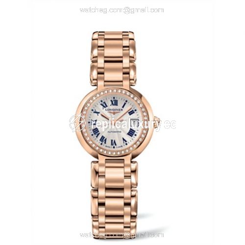 Longines PrimaLuna Automatic 26.5 Pink Gold Diamond L8.111.9.78.6