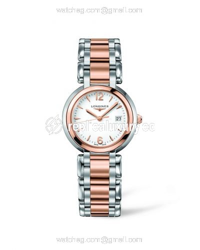 Longines PrimaLuna Quartz 30 Two Tone Pink Arabic L8.112.5.16.6