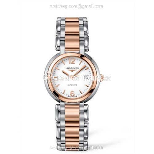 Longines PrimaLuna Automatic 30 Two Tone Pink Arabic L8.113.5.16.6