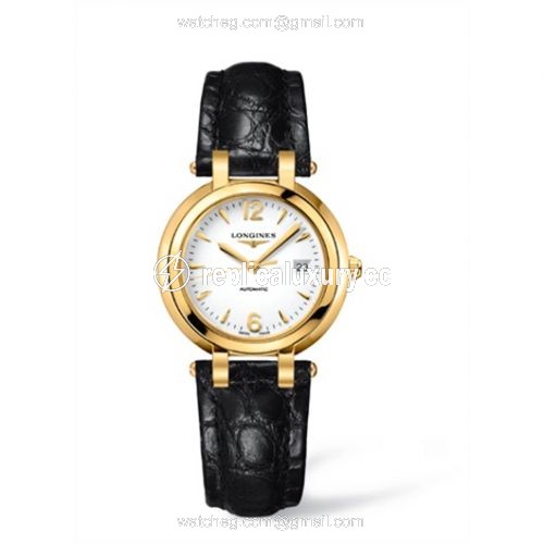 Longines PrimaLuna Automatic 30 Yellow Gold Strap Arabic L8.113.6.16.2