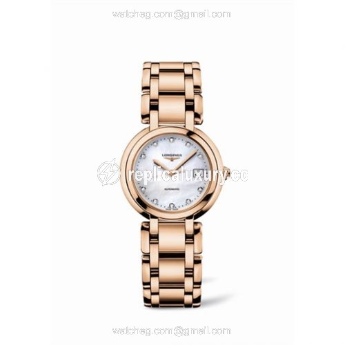 Longines PrimaLuna Automatic 30 Pink Gold MOP L8.113.8.87.6