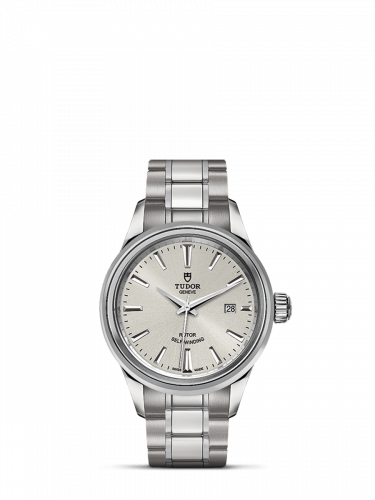 Tudor Style 28 Stainless Steel / Silver / Bracelet M12100-0001