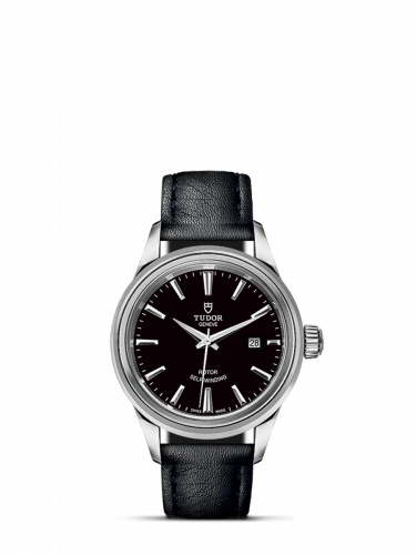 Tudor Style 28 Stainless Steel / Black / Strap M12100-0006
