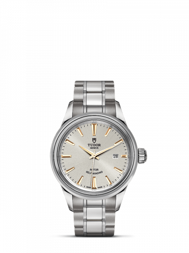 Tudor Style 28 Stainless Steel / Silver / Bracelet M12100-0017