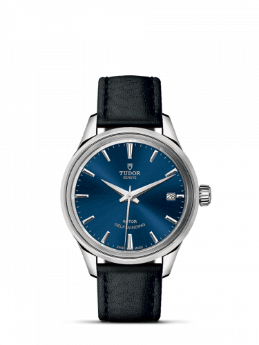 Tudor Style 34 Stainless Steel / Blue / Strap M12300-0016