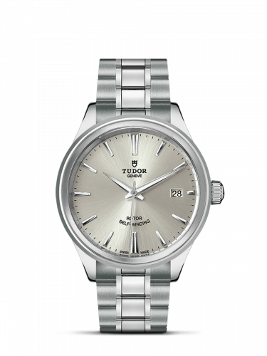 Tudor Style 38 Stainless Steel / Silver / Bracelet M12500-0001