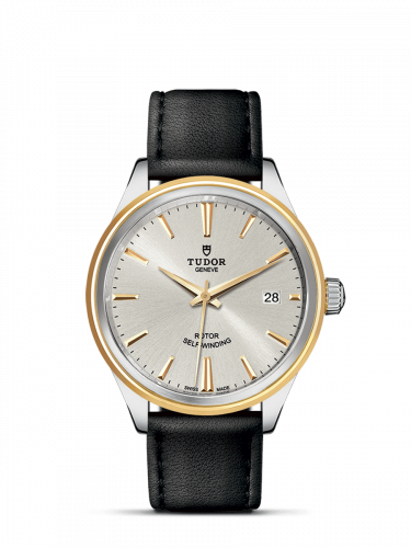 Tudor Style 38 Stainless Steel / Yellow Gold / Silver / Strap M12503-0008