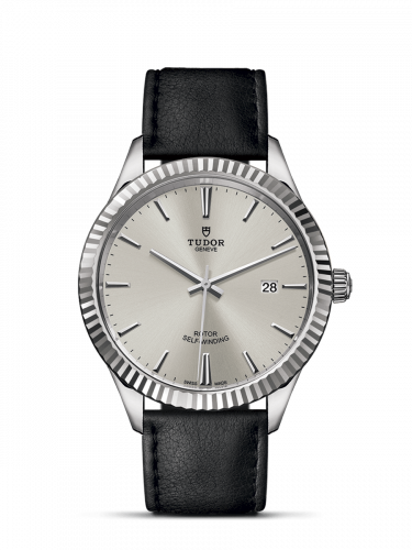 Tudor Style 41 Stainless Steel / Fluted / Silver / Strap M12710-0021