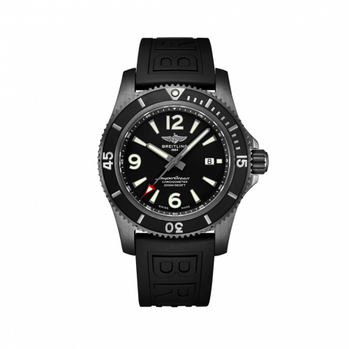 Breitling Superocean II 46 Blacksteel / Black / Rubber / Folding M17368B71B1S2