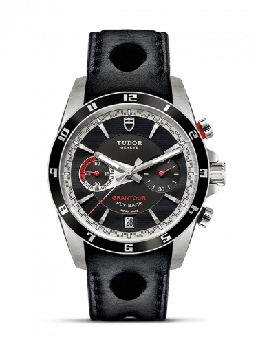 Tudor Grantour Flyback Stainless Steel / Black / Strap m20550n-0001