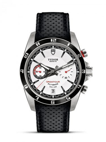 Tudor Grantour Flyback Stainless Steel / White / Strap m20550n-0006