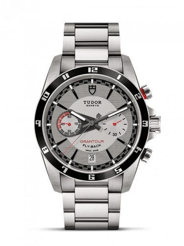 Tudor Grantour Flyback Stainless Steel / Silver / Strap m20550n-0008