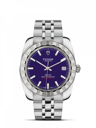 Tudor Classic 38 Stainless Steel / Fluted / Blue / Bracelet M21010-0005