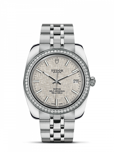 Tudor Classic 38 Stainless Steel / Diamond / Silver / Bracelet M21020-0002