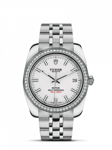 Tudor Classic 38 Stainless Steel / Diamond / White / Bracelet M21020-0010