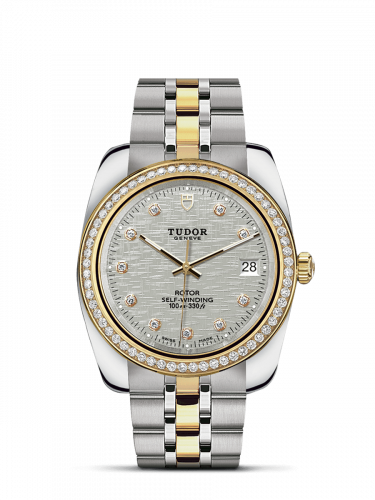 Tudor Classic 38 Stainless Steel / Yellow Gold / Diamond / Silver-Diamond / Bracelet M21023-0004