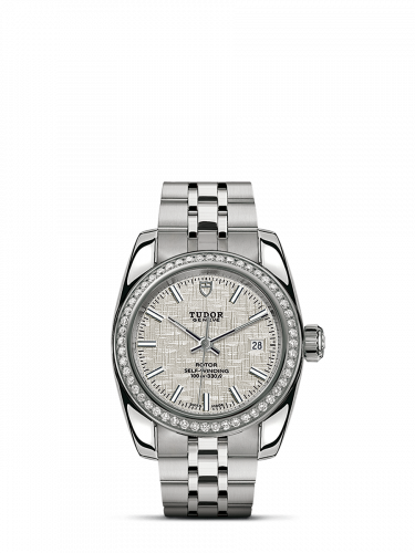 Tudor Classic 28 Stainless Steel / Diamond / Silver / Bracelet M22020-0002