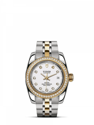 Tudor Classic 28 Stainless Steel / Yellow Gold / Diamond / White-Diamond / Bracelet M22023-0002