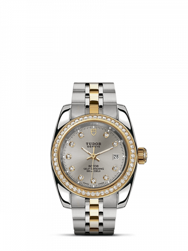 Tudor Classic 28 Stainless Steel / Yellow Gold / Diamond / Silver-Diamond / Bracelet M22023-0006